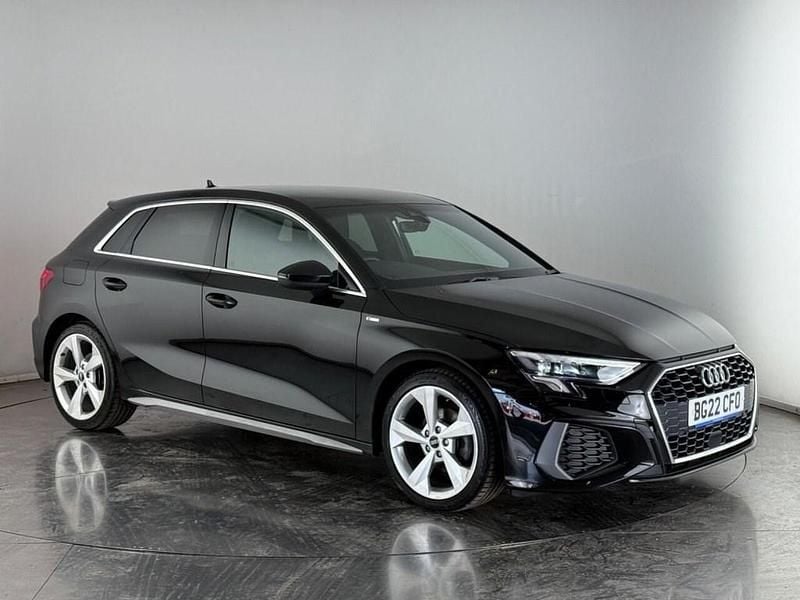 Black Used 2022 Audi A3 Sportback S-Line Hatchback | £18,500 (Fair price) - Image 1/3