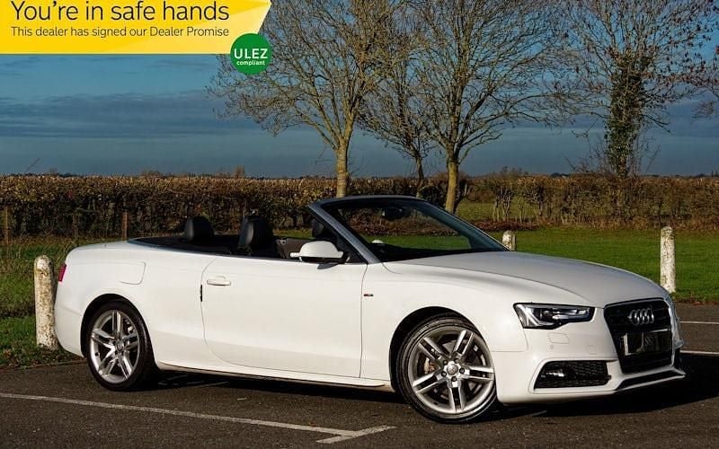 White Used 2015 Audi A5 Cabriolet S-Line Cabriolet | £10,495 (Fair price) - Image 1/4