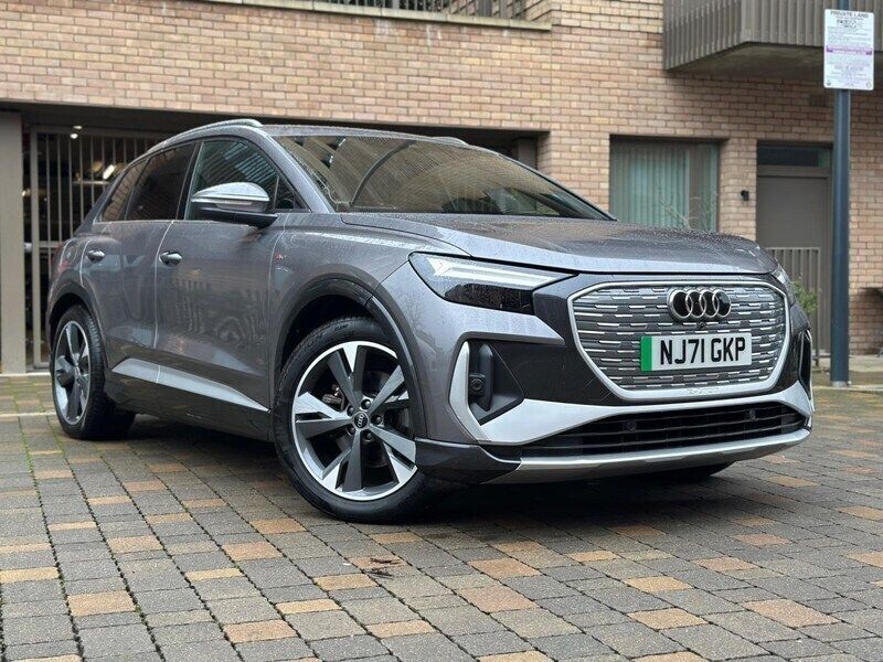 Grey Used 2021 Audi Q4 e-tron S-Line SUV | £17,495 - Image 1/4