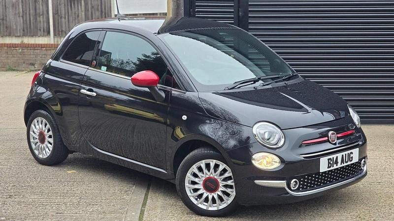Used Fiat 500 Red 2022 Black Hatchback