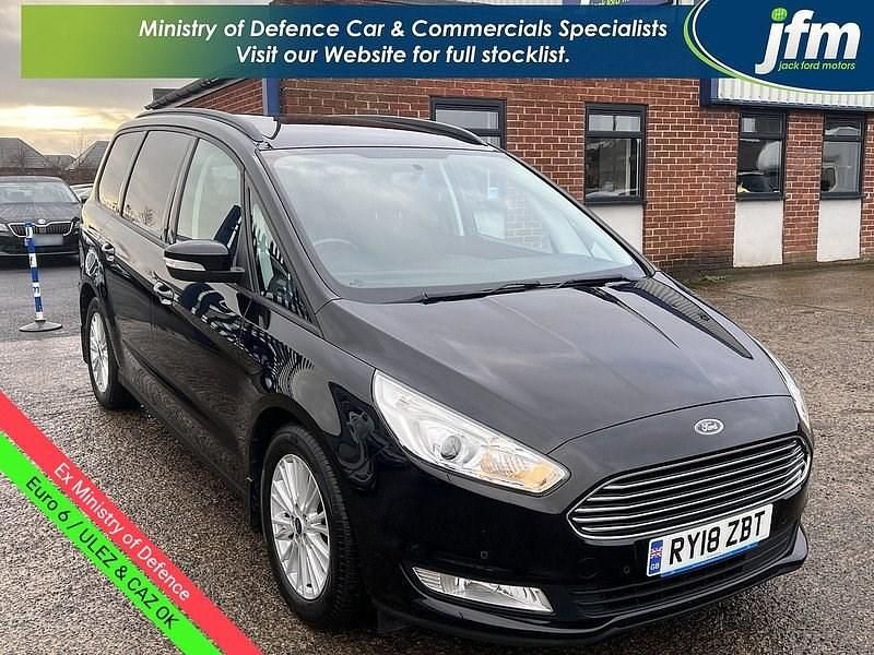 Black Used 2018 Ford Galaxy Zetec MPV | £12,150 (Fair price) - Image 1/4