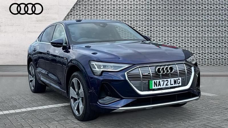Blue Used 2022 Audi e-tron S-Line SUV | £22,826 (Fair price) - Image 1/4
