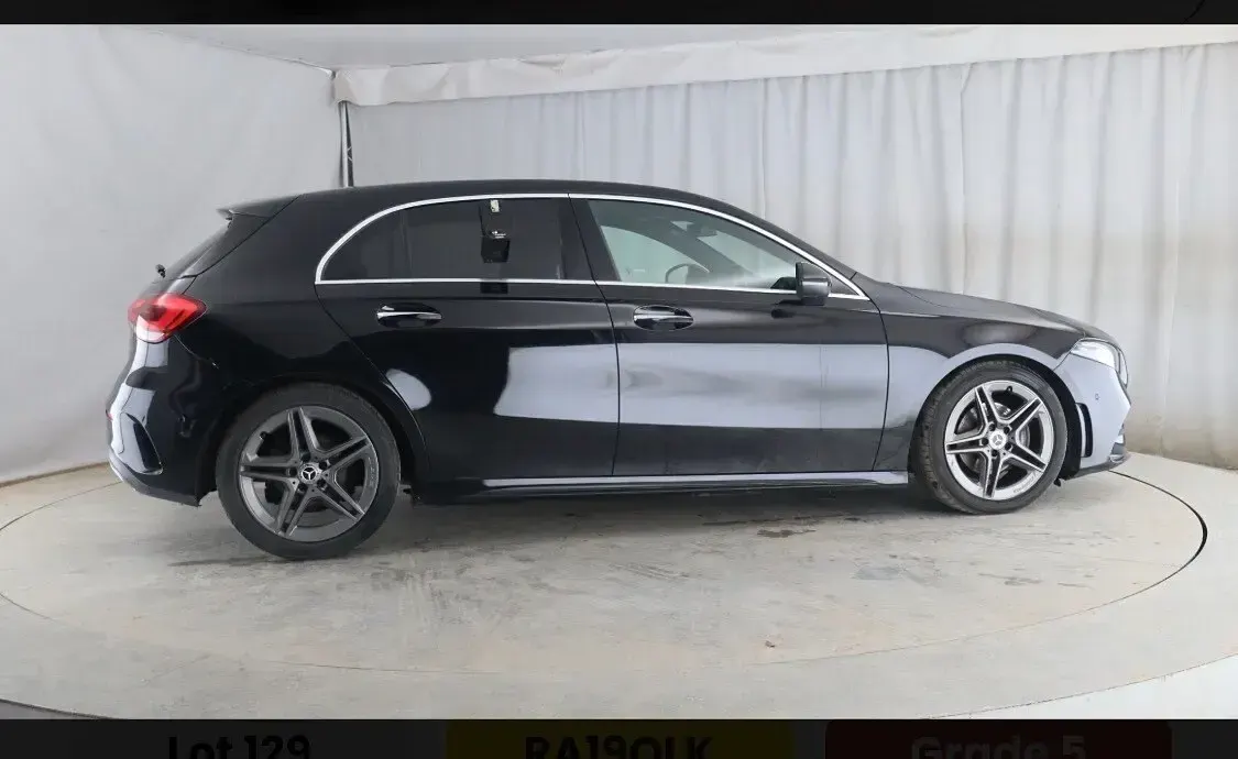 Used Mercedes A200 AMG Line Premium 150 HP (110 kW) 2019 Black Hatchback