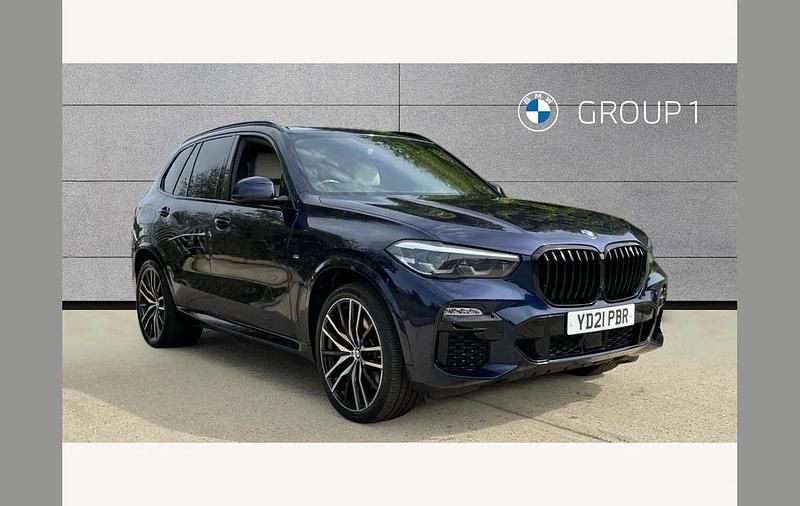 Blue Used 2021 BMW X5 M Sport SUV | £49,991 (Super price) - Image 1/4