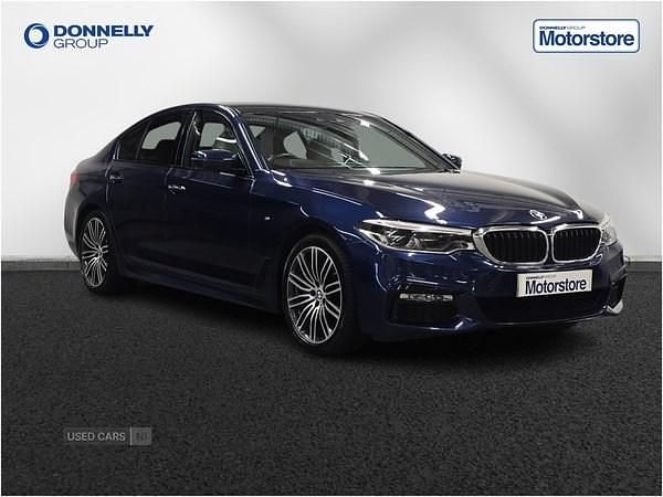 Blue Used 2017 BMW 530 M Sport Sedan | £20,895 (Fair price) - Image 1/4