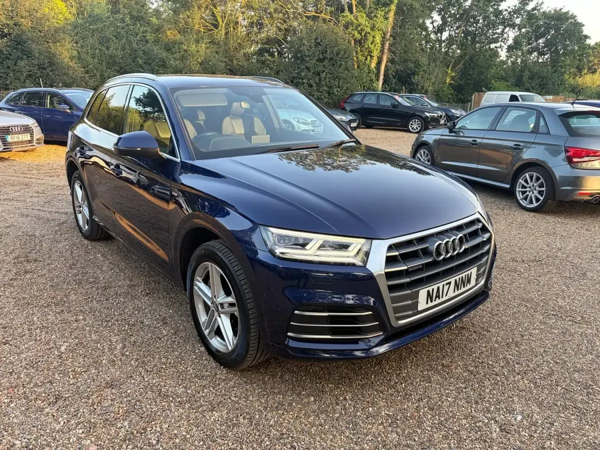 Used Audi Q5 S-Line 190 HP (139 kW) 2017 Blue SUV