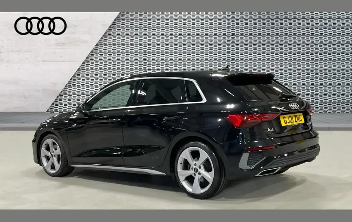 Used Audi A3 S-Line 147 HP (108 kW) 2021 Black Sedan
