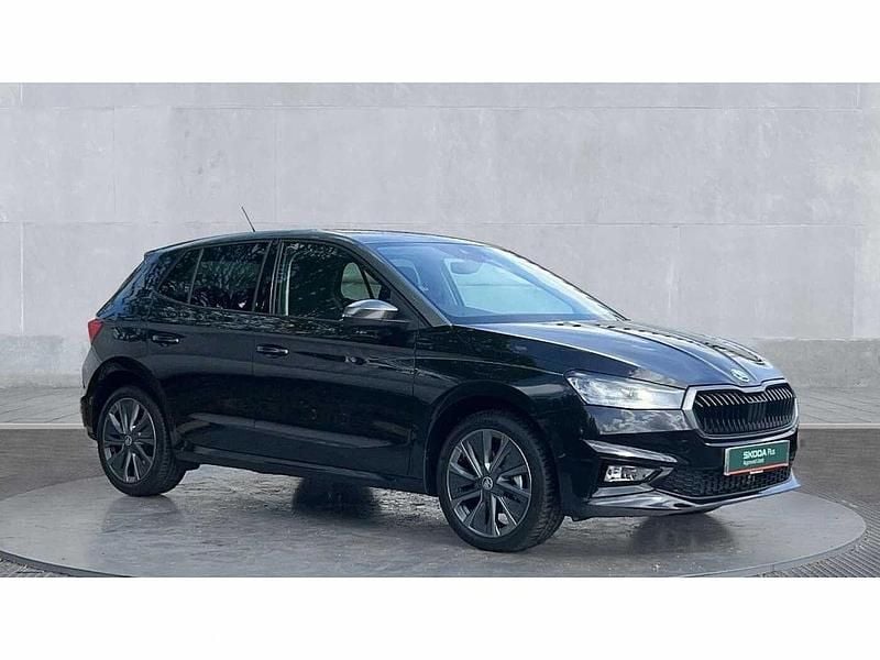 Black magic pearl effect graphite grey metallic Used 2025 Skoda Fabia Design Edition Hatchback | £20,300 (Fair price) - Image 1/4