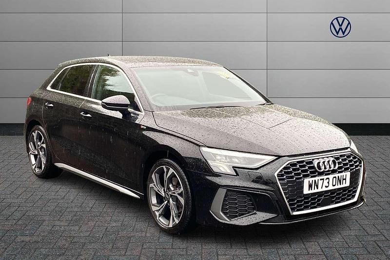 Black Used 2023 Audi A3 S-Line Hatchback | £22,294 (Fair price) - Image 1/4