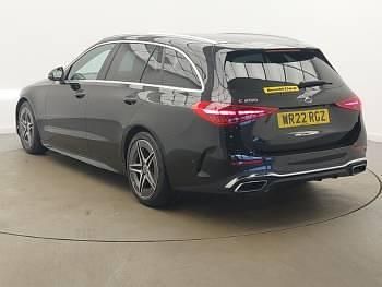 Used Mercedes C200 AMG line 204 HP (150 kW) 2022 Black Estate