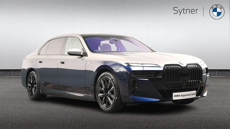 Blue Used 2024 BMW i7 M Sport Sedan | £89,500 - Image 1/4
