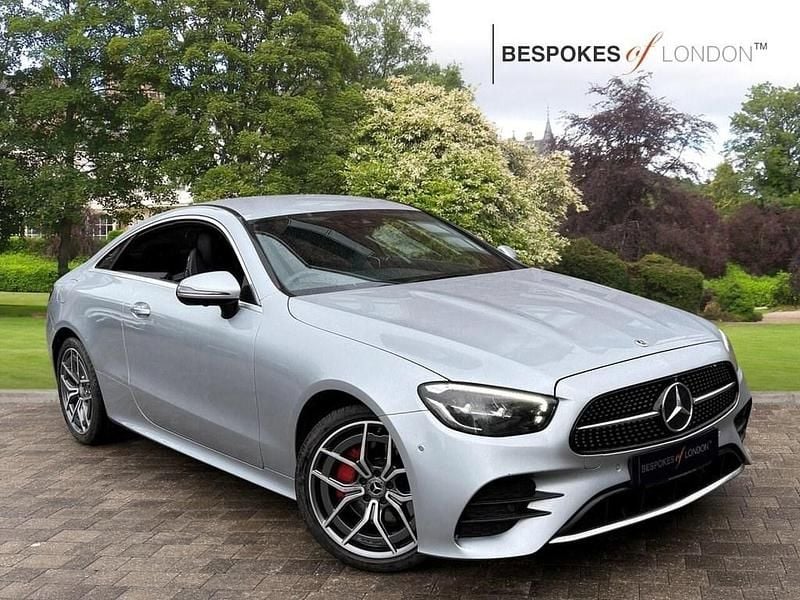 Silver Used 2022 Mercedes E220 AMG line Coupe | £27,595 (Fair price) - Image 1/4