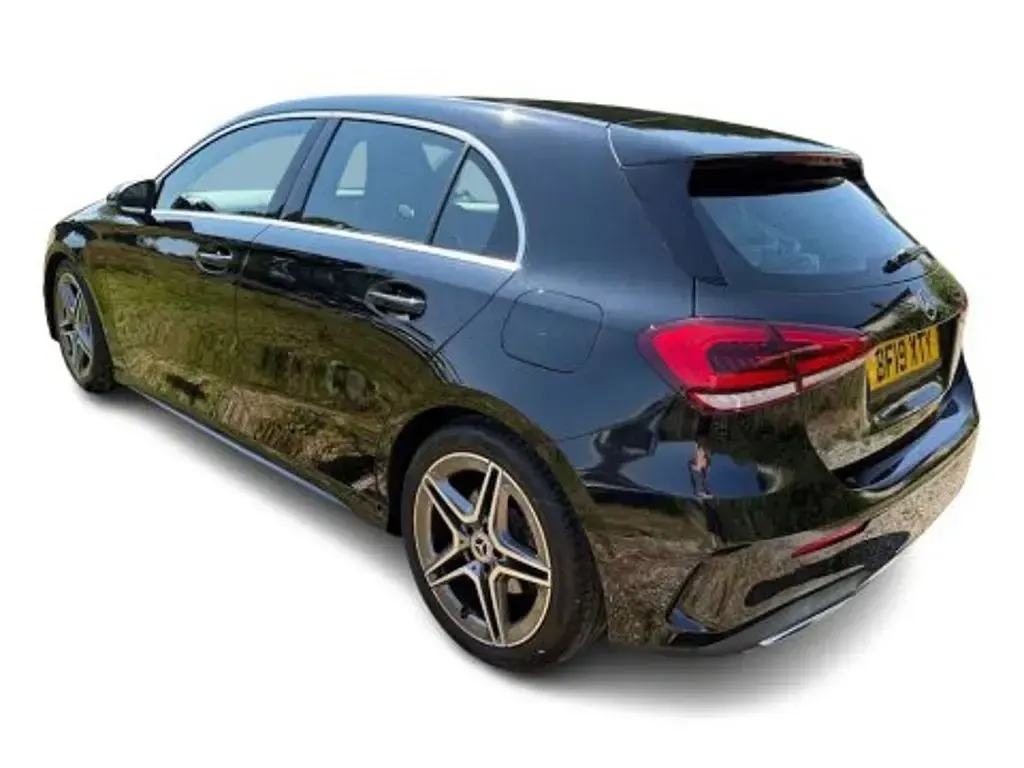 Used Mercedes A250 AMG line 224 HP (164 kW) 2019 Black Hatchback