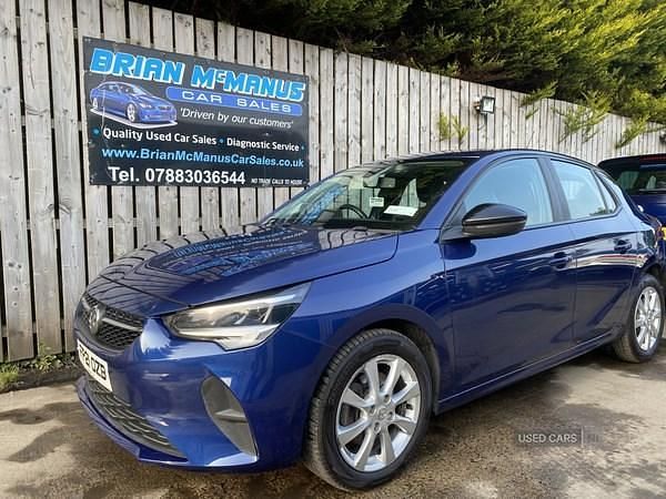 Used Vauxhall Corsa 102 HP (75 kW) 2021 Blue Hatchback
