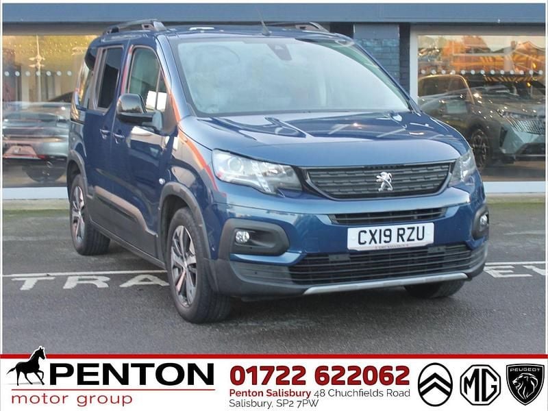 Used Peugeot Rifter GT-line 130 HP (95 kW) 2019 Blue MPV