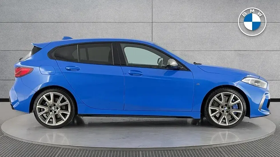 Used BMW M135 M Sport 306 HP (225 kW) 2020 Blue Hatchback