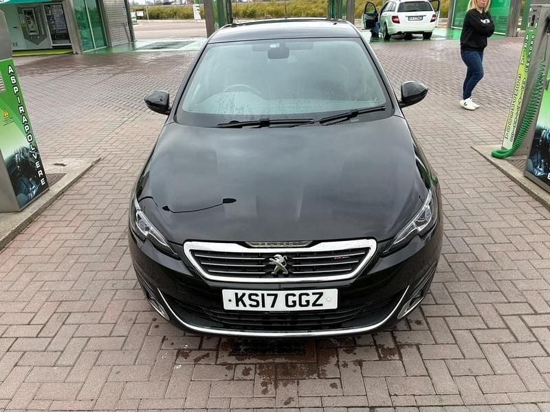 Used Peugeot 308 GT-line 120 HP (88 kW) 2017 Black Hatchback
