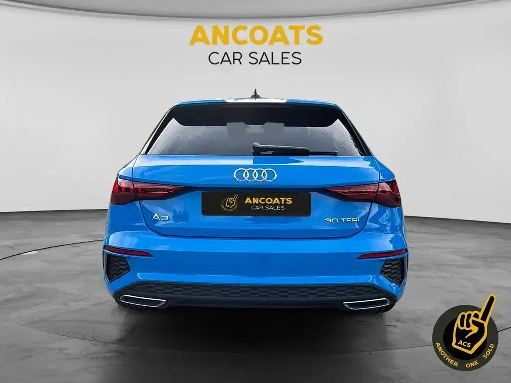Used Audi A3 Sportback S-Line 110 HP (80 kW) 2020 Blue Hatchback