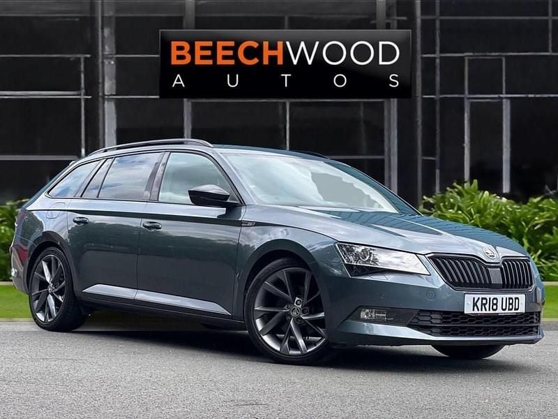 Grey Used 2018 Skoda Superb SportLine Estate | £15,500 (Fair price) - Image 1/4