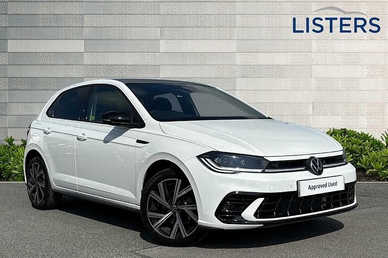 Pure white Used 2025 VW Polo Black Edition Hatchback | £23,990 (A bit pricey) - Image 1/4