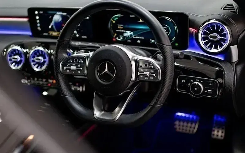 Used Mercedes CLA180 AMG Line Premium 136 HP (100 kW) 2022 Grey Coupe