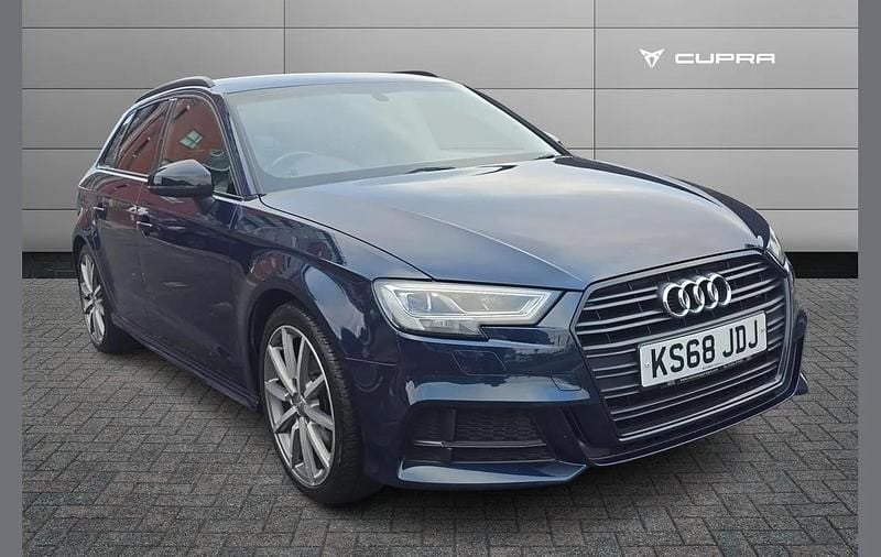 Used Audi A3 Black Edition 147 HP (108 kW) 2019 Blue Hatchback