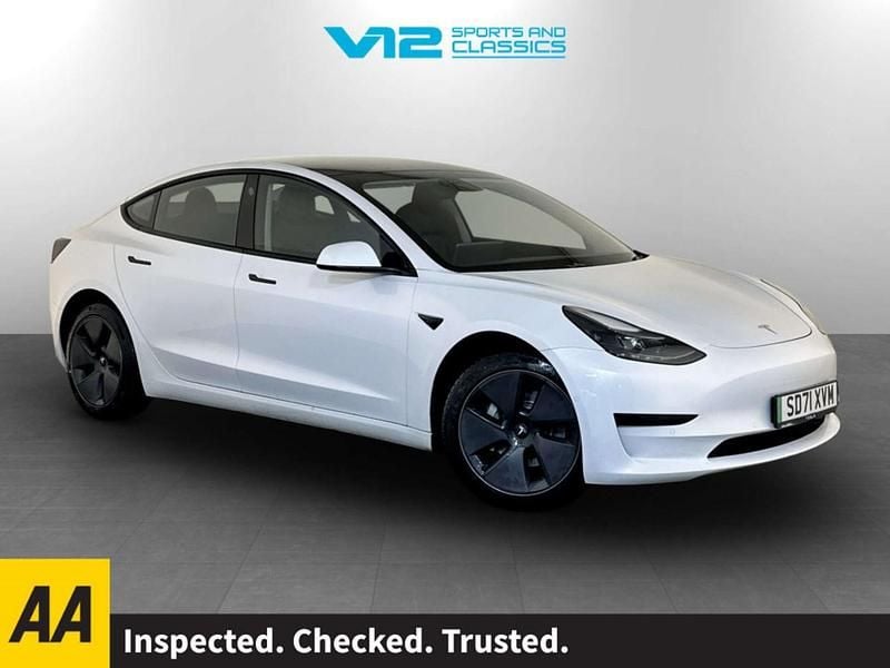White Used 2021 Tesla Model 3 Standard Range Plus Sedan | £14,695 (Good price) - Image 1/3