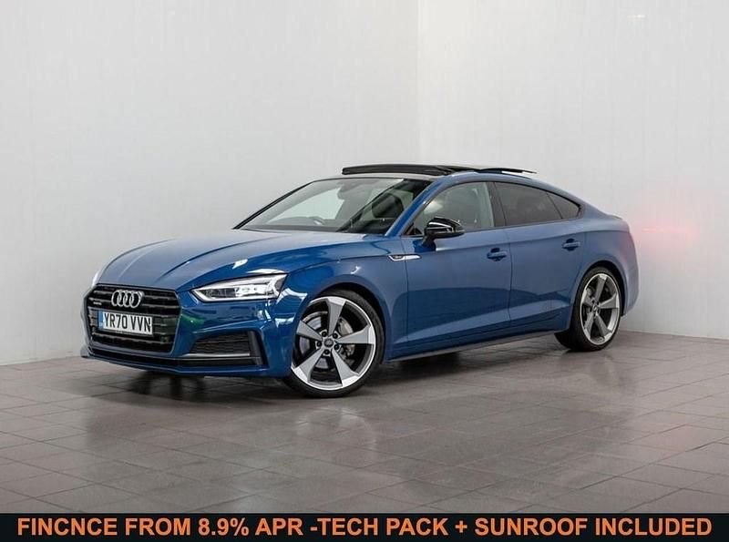 Blue Used 2020 Audi A5 Sportback Black Edition Hatchback | £25,740 (A bit pricey) - Image 1/4