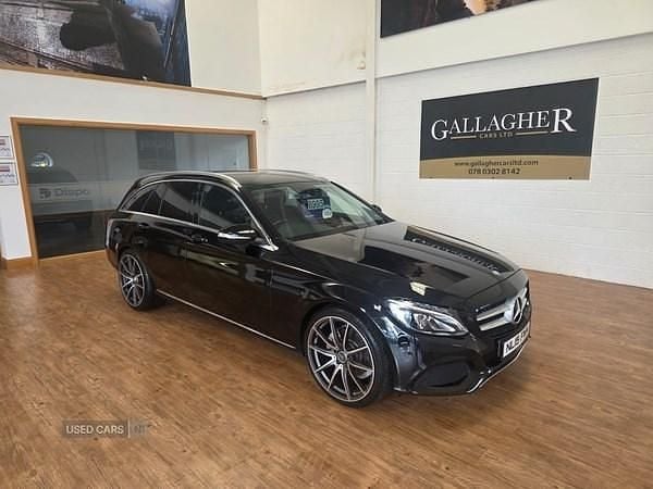 Black Used 2015 Mercedes C220 Estate | £8,995 (Expensive) - Image 1/4
