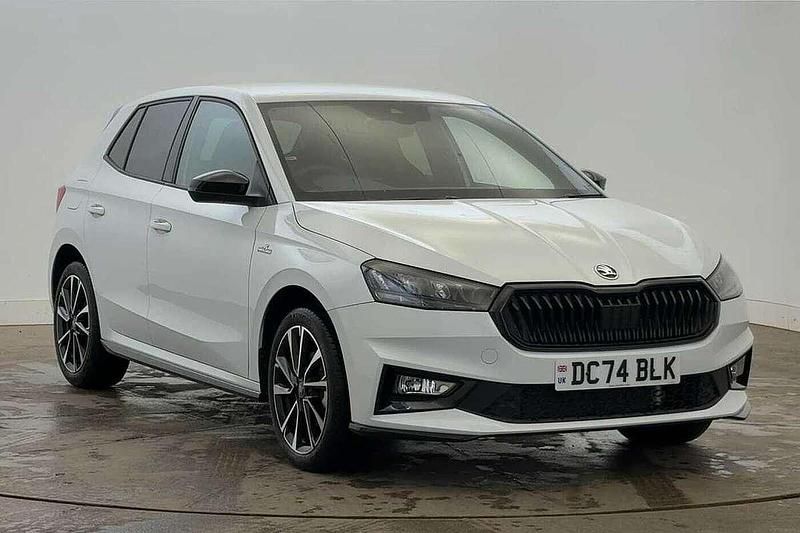 Moon white metallic Used 2025 Skoda Fabia Monte Carlo Hatchback | £20,490 (Fair price) - Image 1/4