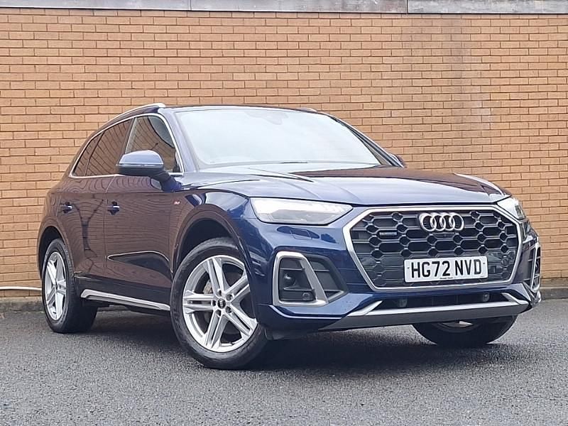Blue Used 2022 Audi Q5 S-Line SUV | £31,998 (Fair price) - Image 1/4