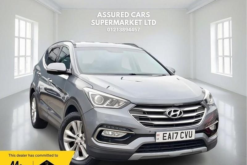 Silver Used 2017 Hyundai Santa Fe Premium SUV | £8,485 (Good price) - Image 1/1