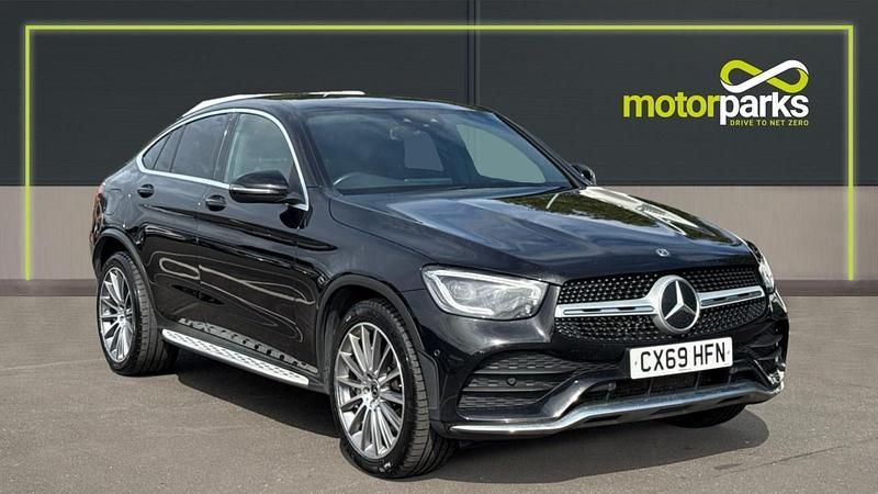 Obsidian black Used 2019 Mercedes GLC300 AMG Line Premium Coupe | £24,500 (Fair price) - Image 1/4