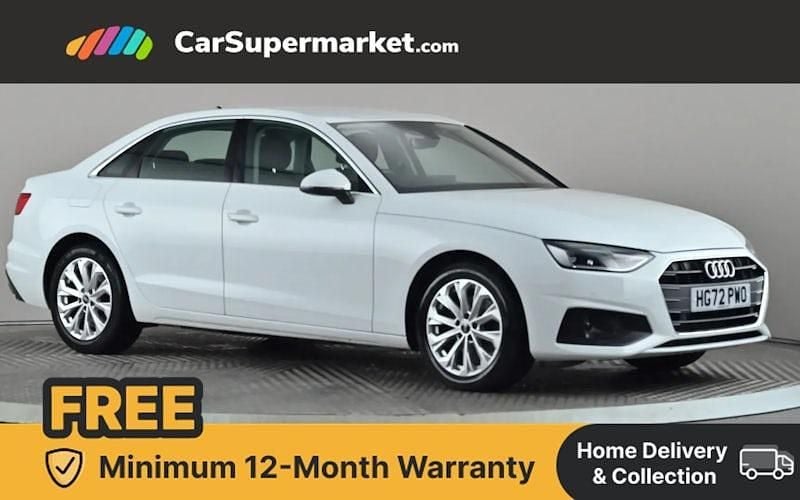 White Used 2022 Audi A4 Comfort Sedan | £19,197 (Good price) - Image 1/4
