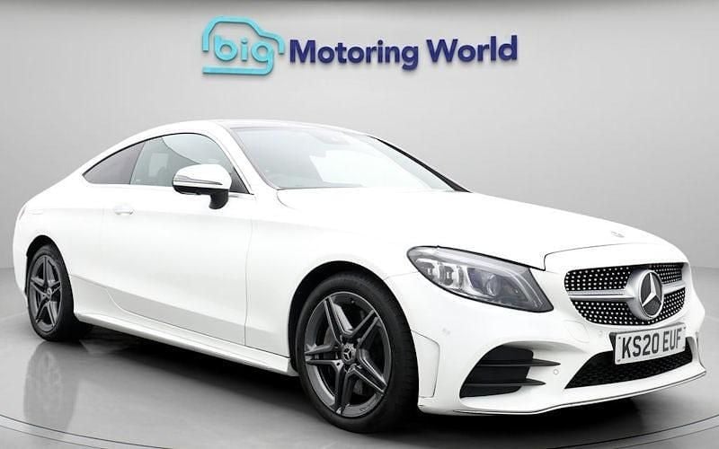 White Used 2020 Mercedes C300 AMG Line Premium Plus Coupe | £22,100 (Fair price) - Image 1/4