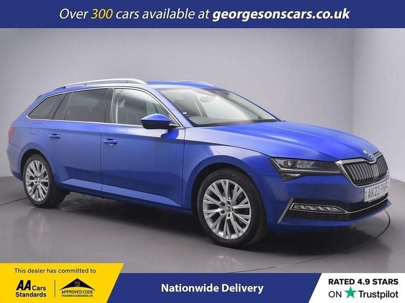 Blue Used 2022 Skoda Superb SE L Estate | £14,750 (Good price) - Image 1/4