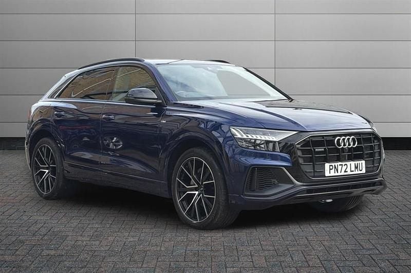 Used Audi Q8 Black Edition 340 HP (250 kW) 2022 Blue SUV