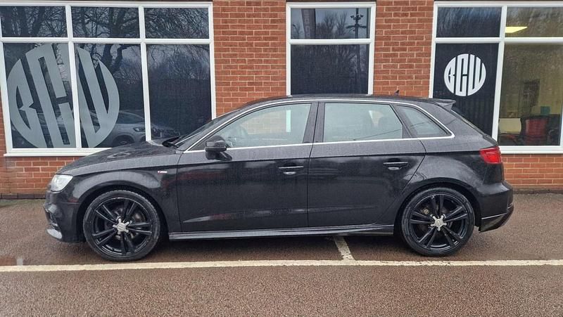 Used Audi A3 Sportback S-Line 116 HP (85 kW) 2019 Black Hatchback