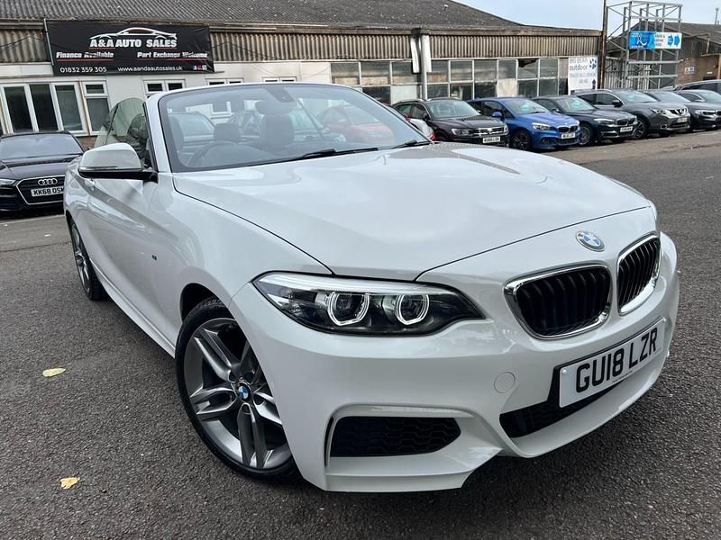 White Used 2018 BMW 218 M Sport Cabriolet | £13,995 (Fair price) - Image 1/4