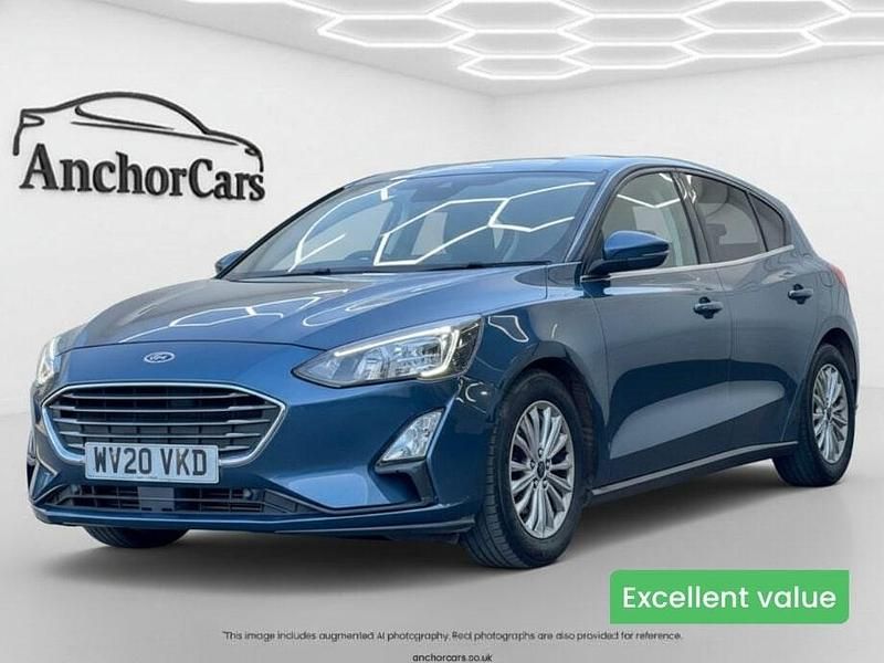 Used Ford Focus Titanium 125 HP (91 kW) 2020 Blue Hatchback
