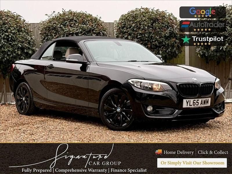 Used BMW 218 Sport Line 150 HP (110 kW) 2016 Black Cabriolet