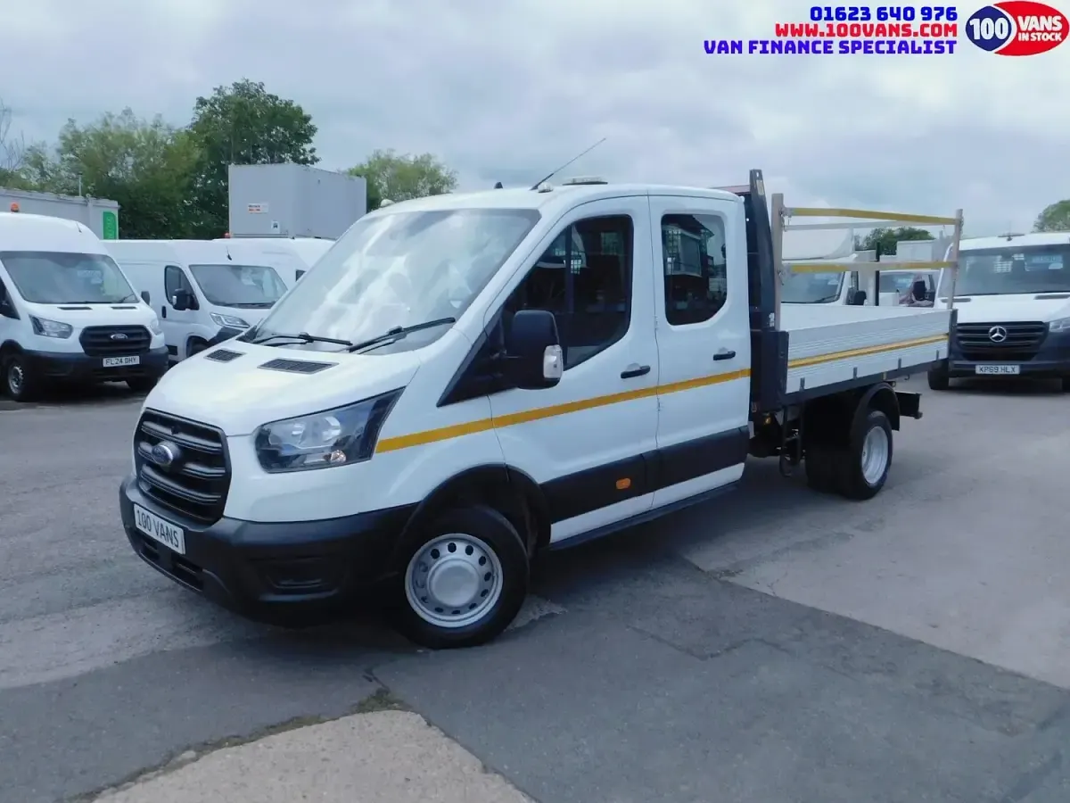 Used Ford Transit S 130 HP (95 kW) 2021 White Cabriolet