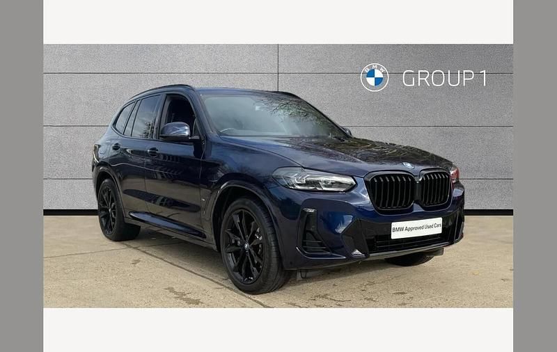 Tanzanite blue Used 2022 BMW X3 M Sport SUV | £39,995 (Expensive) - Image 1/4