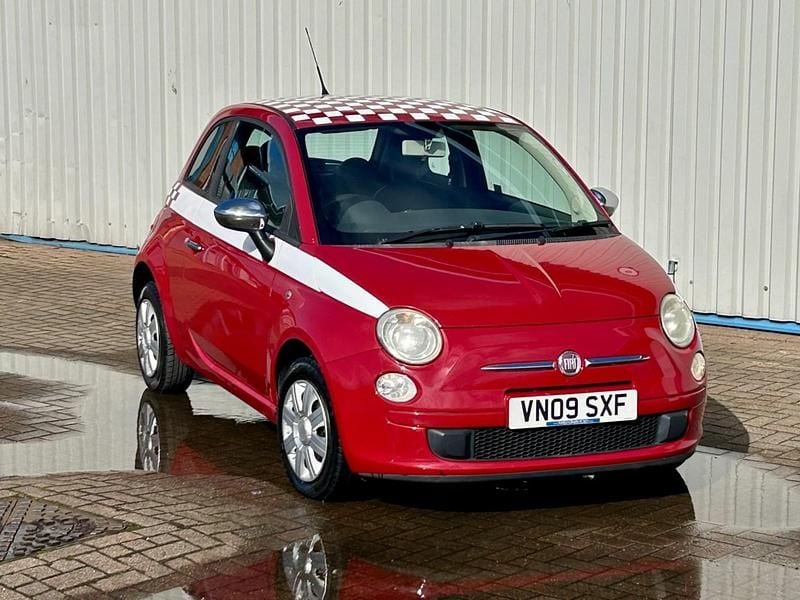 Used Fiat 500 Pop 69 HP (50 kW) 2009 Red Cabriolet