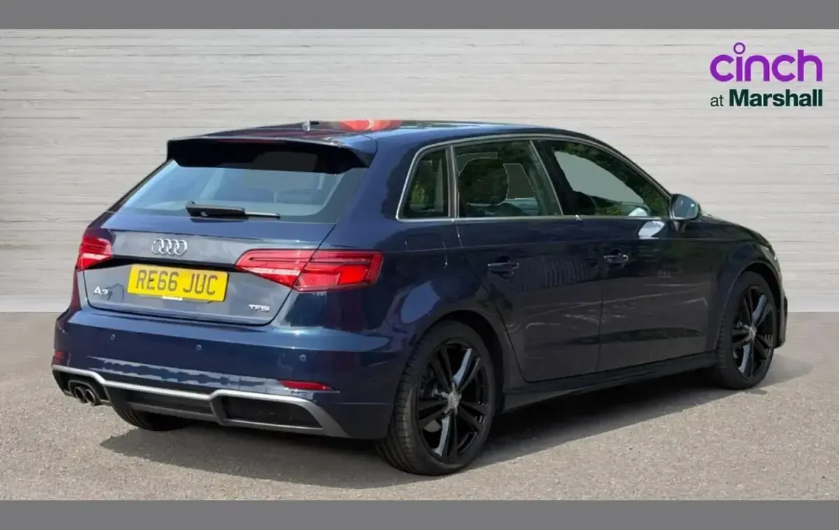 Used Audi A3 S-Line 147 HP (108 kW) 2016 Blue Hatchback