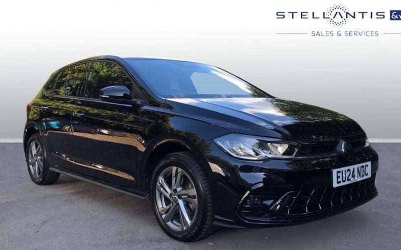 Black Used 2024 VW Polo R-line Hatchback | £20,214 (Fair price) - Image 1/4