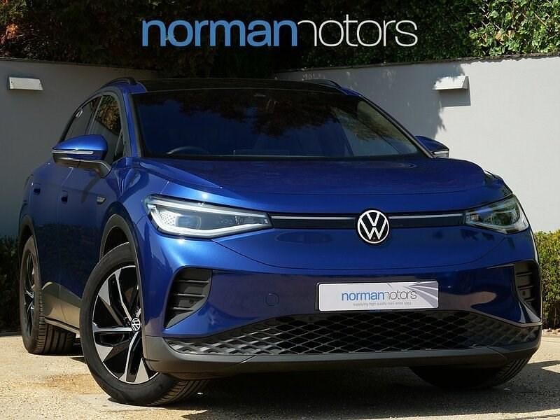 Blue Used 2021 VW ID.4 Pro Performance SUV | £23,495 (Expensive) - Image 1/4
