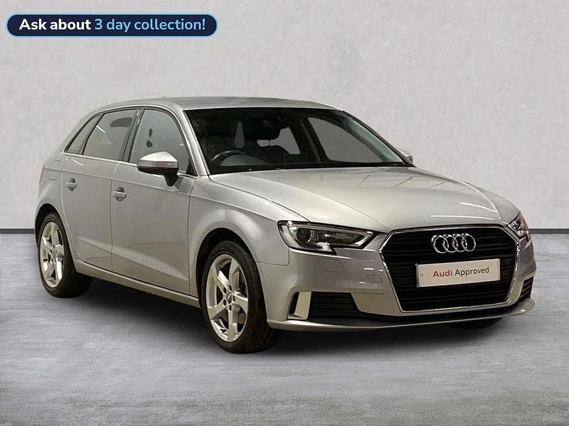 Silver Used 2017 Audi A3 Sportback Sport Hatchback | £13,594 (Fair price) - Image 1/2