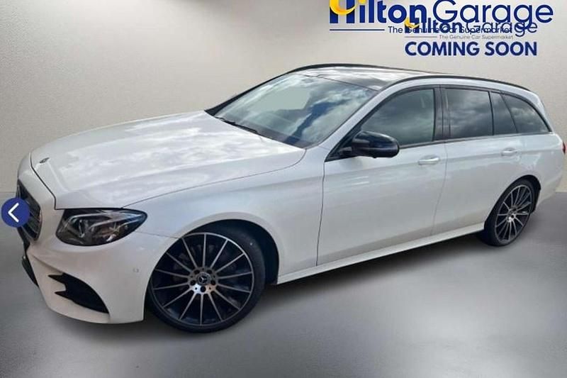 Used Mercedes E300 AMG line 2020 White Estate