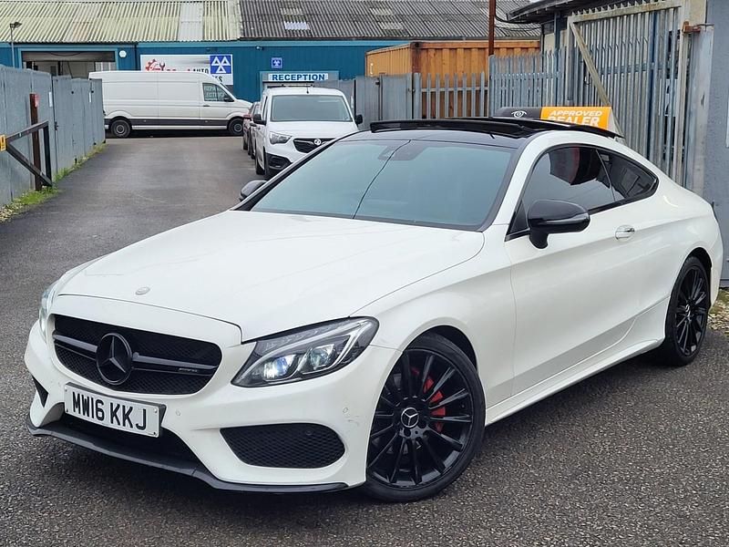 Used Mercedes C220 AMG Line Premium Plus 2016 White Coupe